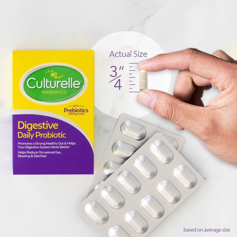 slide 10 of 13, Culturelle Digestive Health 10 Billion CFUs Daily Probiotic Capsules for Men and Women - 30ct, 30 ct