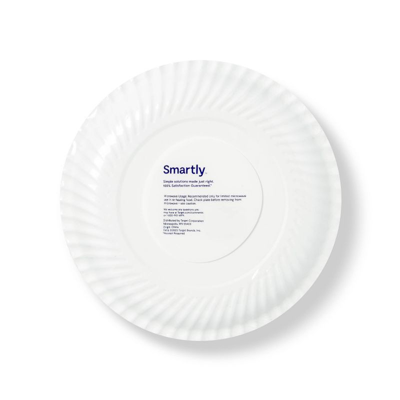 Meijer Coated White Paper Plates 6, 100 ct