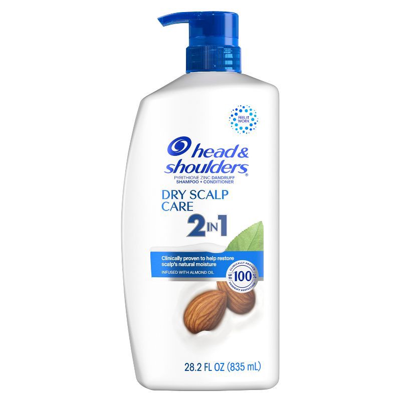 slide 2 of 13, Head & Shoulders 2-in-1 Dandruff Shampoo and Conditioner, Anti-Dandruff Treatment, Dry Scalp Care for Daily Use, Paraben-Free - 28.2 fl oz, 28.2 fl oz