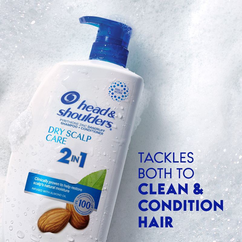 slide 5 of 13, Head & Shoulders 2-in-1 Dandruff Shampoo and Conditioner, Anti-Dandruff Treatment, Dry Scalp Care for Daily Use, Paraben-Free - 28.2 fl oz, 28.2 fl oz