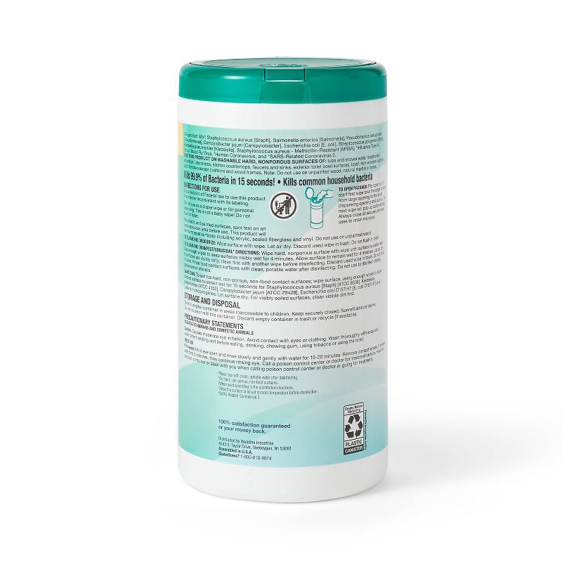 slide 3 of 3, Fresh Scent Disinfecting Wipes - 75ct - up&up™, 75 ct