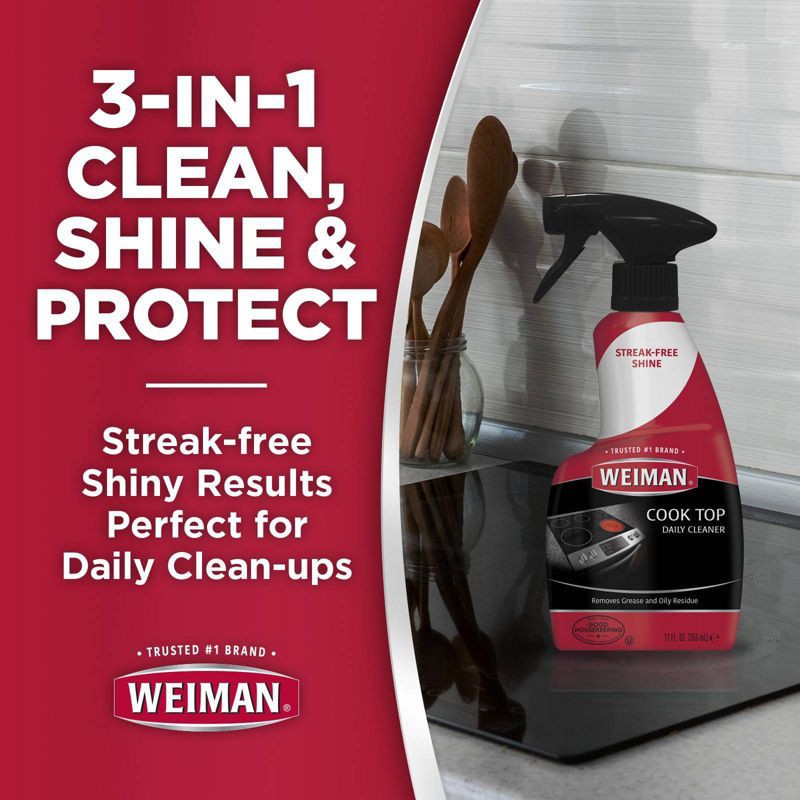 slide 2 of 7, Weiman Cook Top Daily Cleaner - 12oz, 12 oz