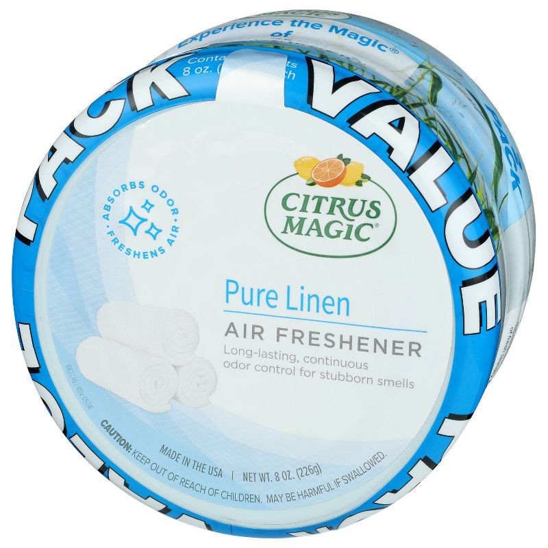 slide 3 of 6, Citrus Magic Solid Air Freshener - Pure Linen - 2pk, 2 ct