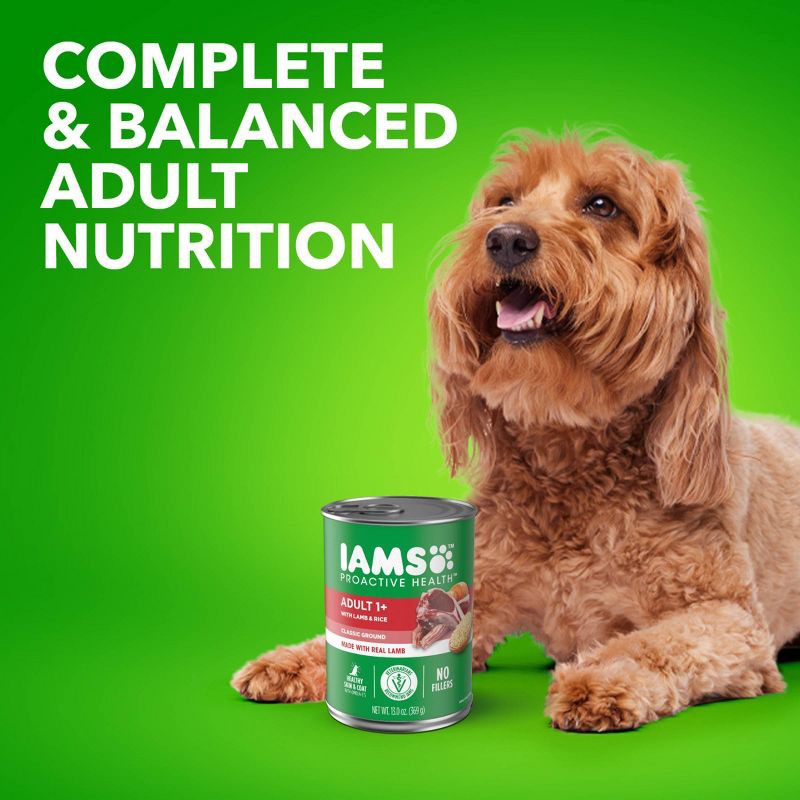 slide 7 of 11, IAMS Proactive Health Adult Ground with Lamb and Rice Wet Dog Food - 13oz/6ct Pack, 4.88 lb