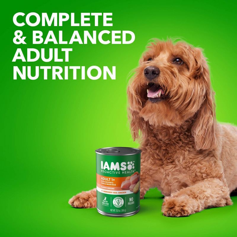 slide 8 of 11, IAMS Proactive Health Adult Ground with Chicken Wet Dog Food - 13oz/6ct Pack, 6 ct; 13 oz