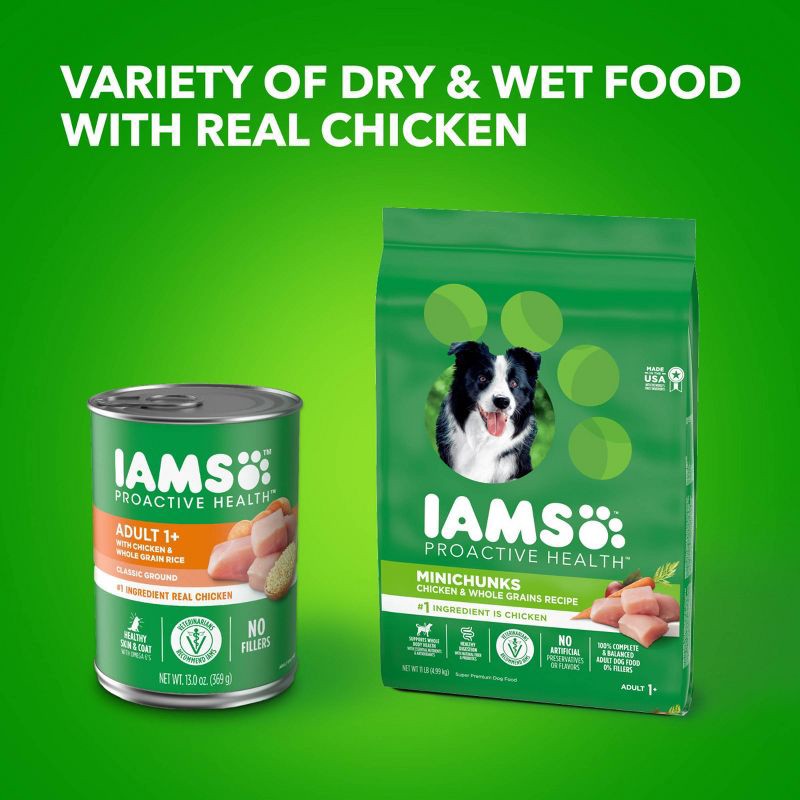 slide 11 of 11, IAMS Proactive Health Adult Ground with Chicken Wet Dog Food - 13oz/6ct Pack, 6 ct; 13 oz