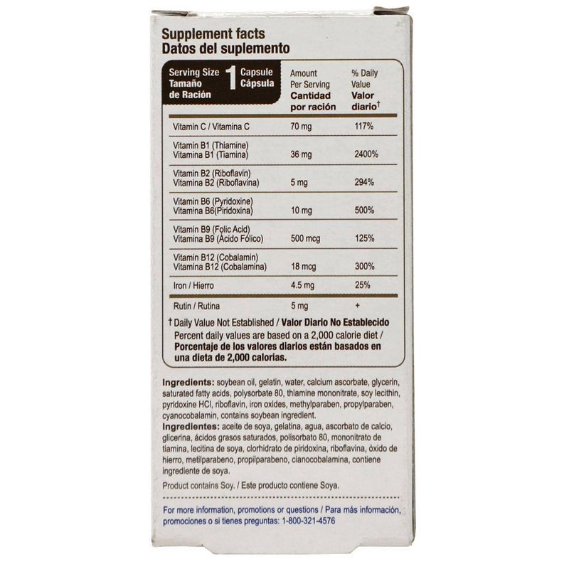 slide 4 of 4, Bedoyecta Multivitamin Capsules with B12 and Folic Acid Dietary Supplement Capsules - 30ct, 30 ct