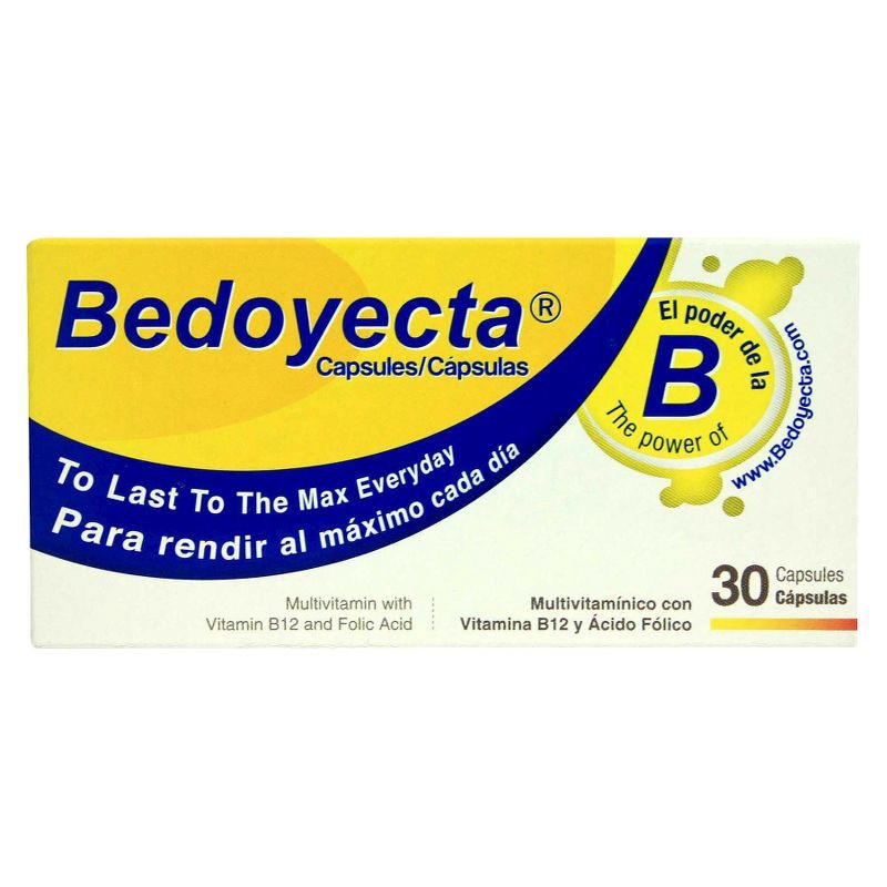 slide 1 of 4, Bedoyecta Multivitamin Capsules with B12 and Folic Acid Dietary Supplement Capsules - 30ct, 30 ct