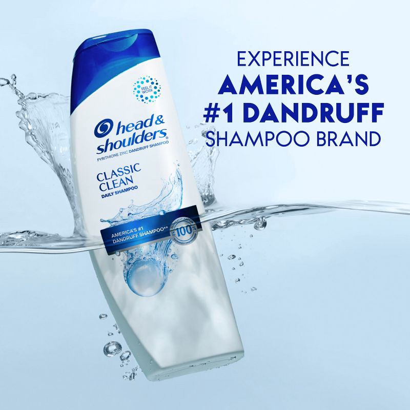 slide 5 of 12, Head & Shoulders Dandruff Shampoo, Anti-Dandruff Treatment, Classic Clean for Daily Use, Paraben-Free - 12.5 fl oz, 12.5 fl oz