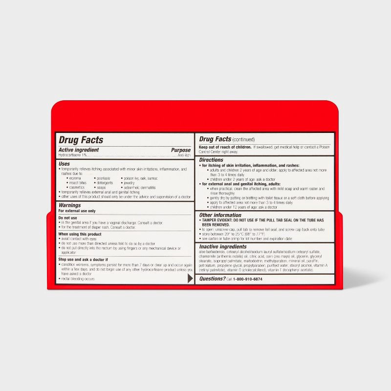 slide 4 of 4, Anti-Itch 1% Hydrocortisone Maximum Strength Intensive Healing Cream - 1oz - up&up™, 1 oz