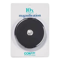 Conair Soft touch Black Compact 1x/10x Mirror