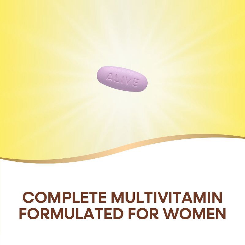 slide 4 of 8, Nature's Way Alive! Women's Complete Multivitamin Tablets - 50ct, 50 ct