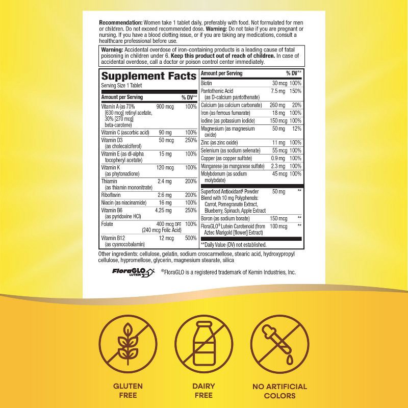 slide 8 of 8, Nature's Way Alive! Women's Complete Multivitamin Tablets - 50ct, 50 ct