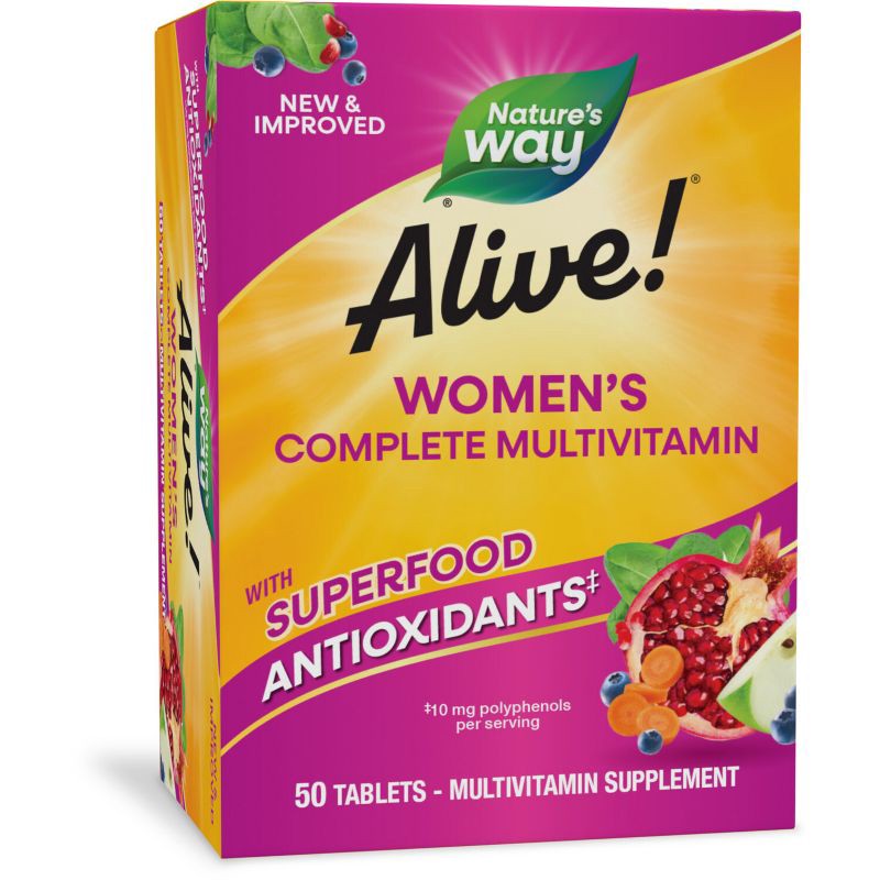 slide 1 of 8, Nature's Way Alive! Women's Complete Multivitamin Tablets - 50ct, 50 ct