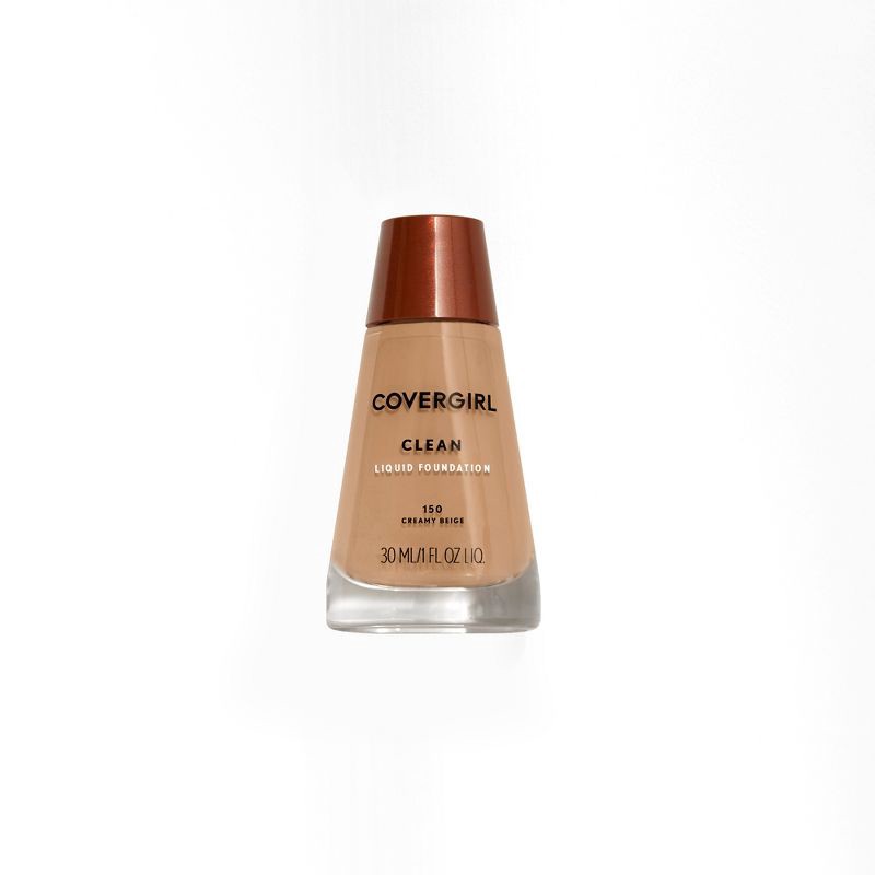 slide 1 of 3, COVERGIRL Clean Liquid Foundation - 150 Creamy Beige - 1 fl oz, 1 fl oz