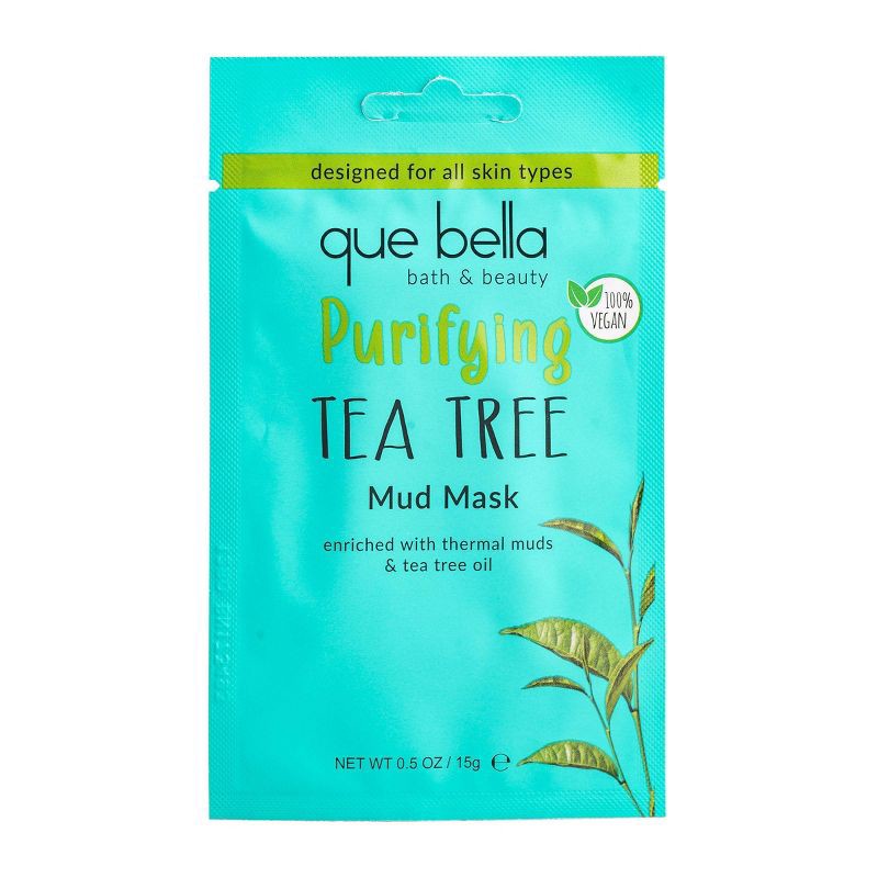 slide 1 of 4, Que Bella Purifying Tea Tree Mud Mask - 0.5oz, 0.5 oz