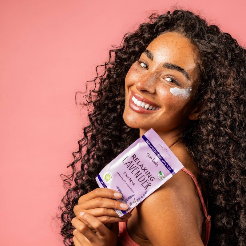 slide 4 of 5, Que Bella Relaxing Lavender Mud Mask - 0.5oz, 0.5 oz