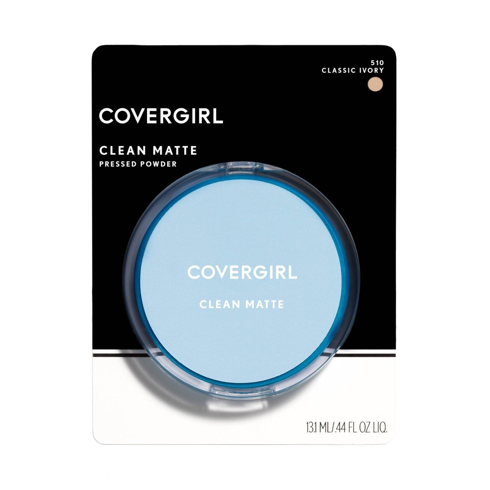 slide 3 of 4, COVERGIRL Clean Matte Pressed Powder Oil Control Foundation - Classic Ivory - 0.35 oz, 0.35 oz