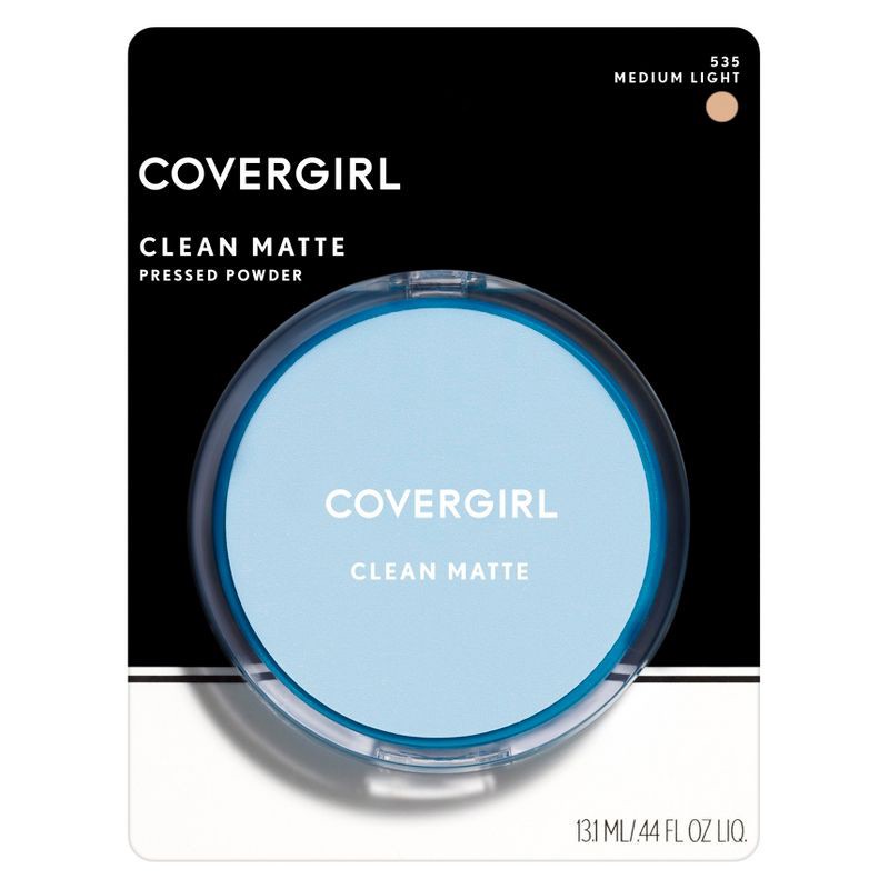 slide 3 of 4, COVERGIRL Clean Matte Pressed Powder Oil Control Foundation - Medium Light - 0.35 oz, 0.35 oz