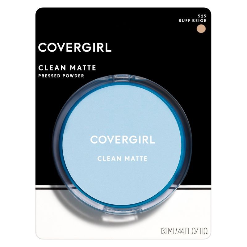slide 3 of 4, COVERGIRL Clean Matte Pressed Powder Oil Control Foundation - Buff Beige - 0.35 oz, 0.35 oz