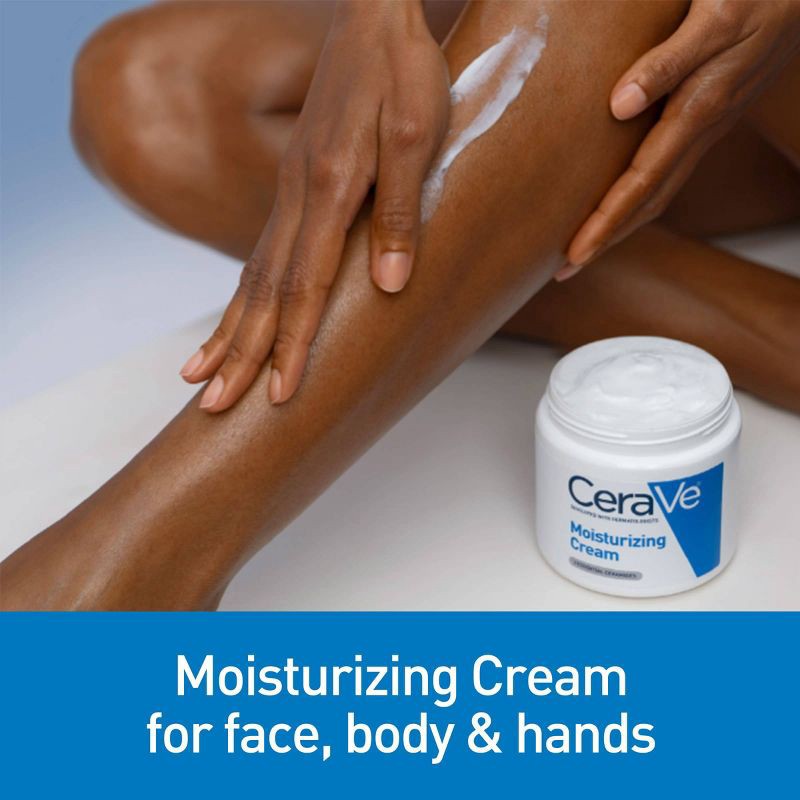 slide 3 of 12, CeraVe Moisturizing Face & Body Cream for Normal to Dry Skin - 16 fl oz, 16 fl oz