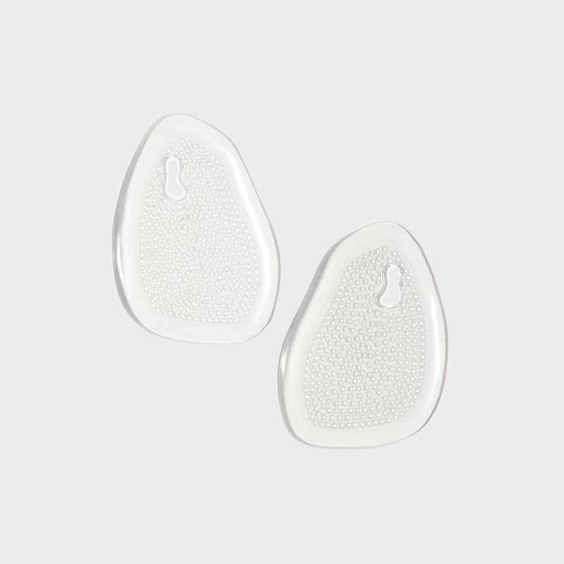 slide 2 of 5, Fab Feet Women's by Foot Petals Ball of Foot Gel Insoles Shoe Cushion Clear - 1 pair: Urethane Material, 1 ct
