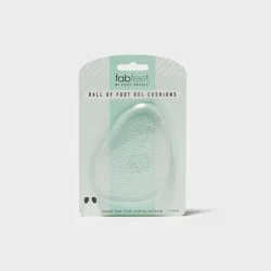 Fab Feet Women's by Foot Petals Ball of Foot Gel Insoles Shoe Cushion Clear - 1 pair: Urethane Material
