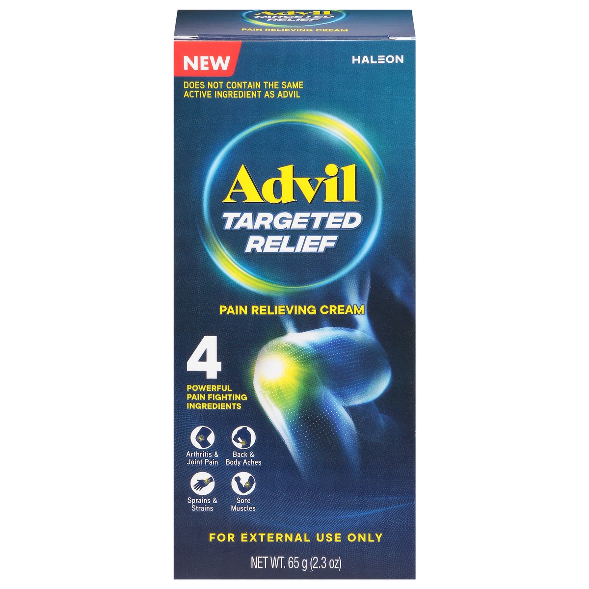 slide 5 of 14, Advil Targeted Relief Pain Relieving Cream, Up to 8 Hours of Powerful Relief of Minor Arthritis Pain, Joint Pain, Lower Back Pain and Muscle Pain - 2.3 oz, 2.3 oz