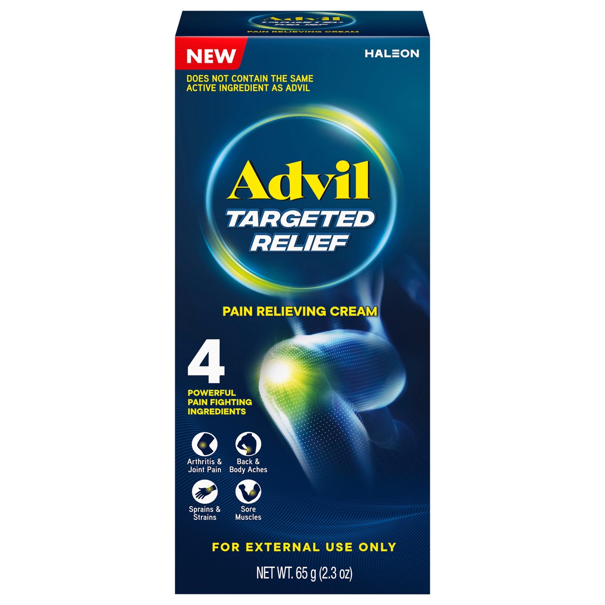 slide 1 of 14, Advil Targeted Relief Pain Relieving Cream, Up to 8 Hours of Powerful Relief of Minor Arthritis Pain, Joint Pain, Lower Back Pain and Muscle Pain - 2.3 oz, 2.3 oz