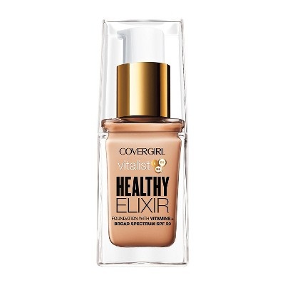 slide 1 of 4, Covergirl Vitalist Healthy Elixir Foundation 725 - Buff Beige, 1 oz