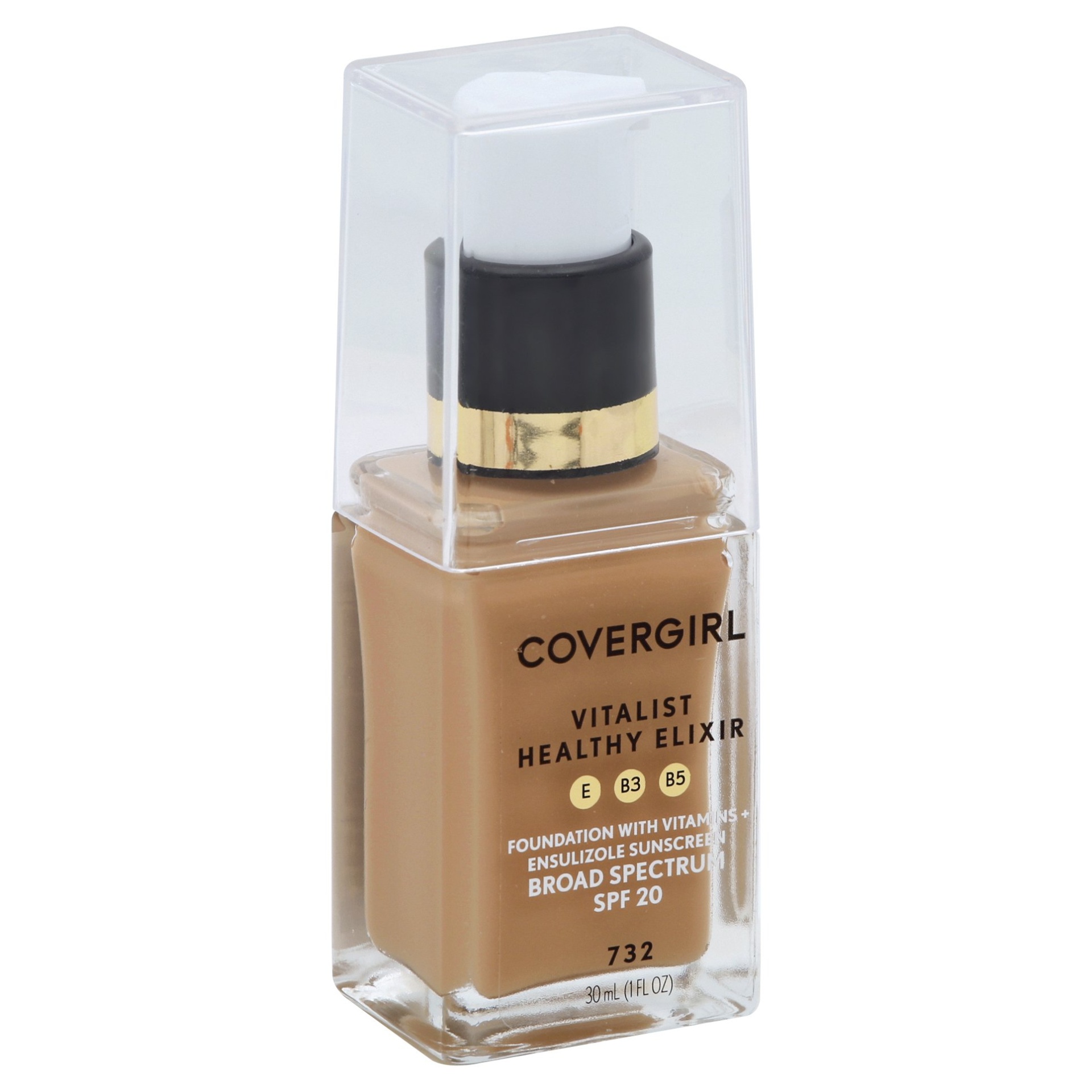 slide 1 of 4, Covergirl Vitalist Healthy Elixir Foundation - 732 Nude Beige, 1 oz