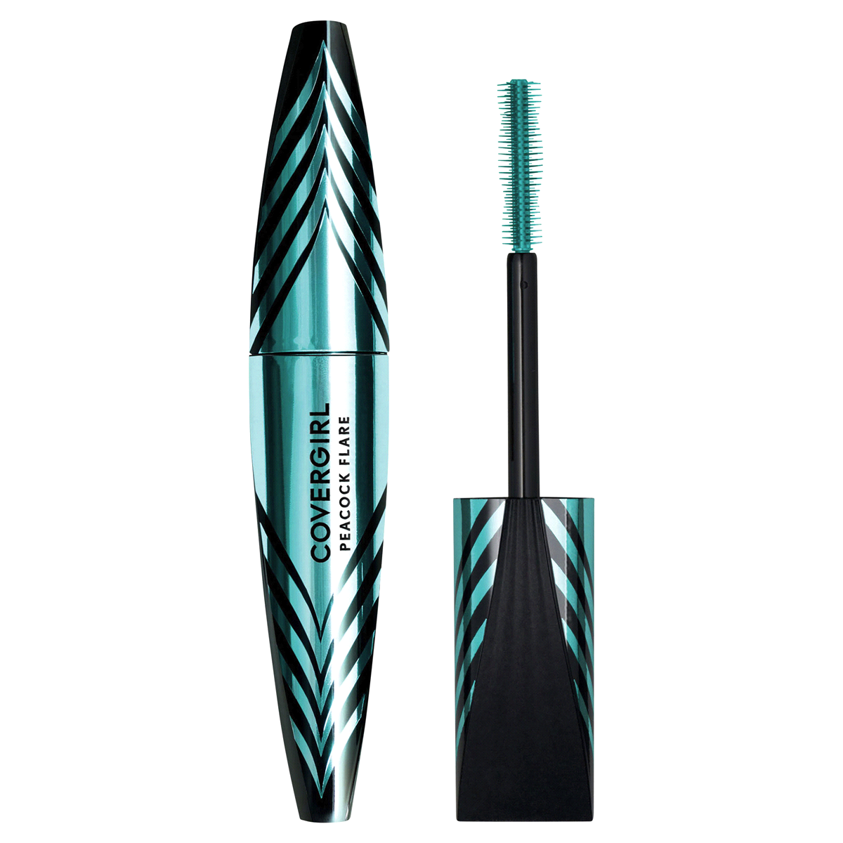 slide 3 of 6, Covergirl Peacock Flare Mascara 795 Jet Black, 0.3 fl oz; 9 ml