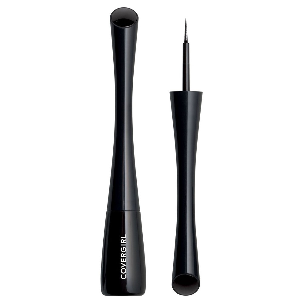 slide 3 of 7, Covergirl Get In Line Liquid Eyeliner 325 Black Vinyl, 0.08 oz