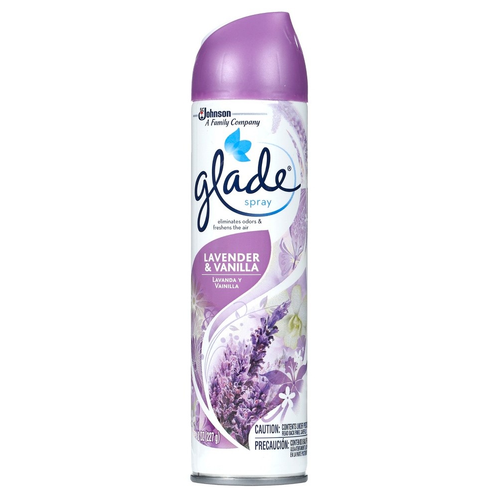 slide 5 of 7, Glade Lavender & Vanilla Room Spray Air Freshener, 8 oz