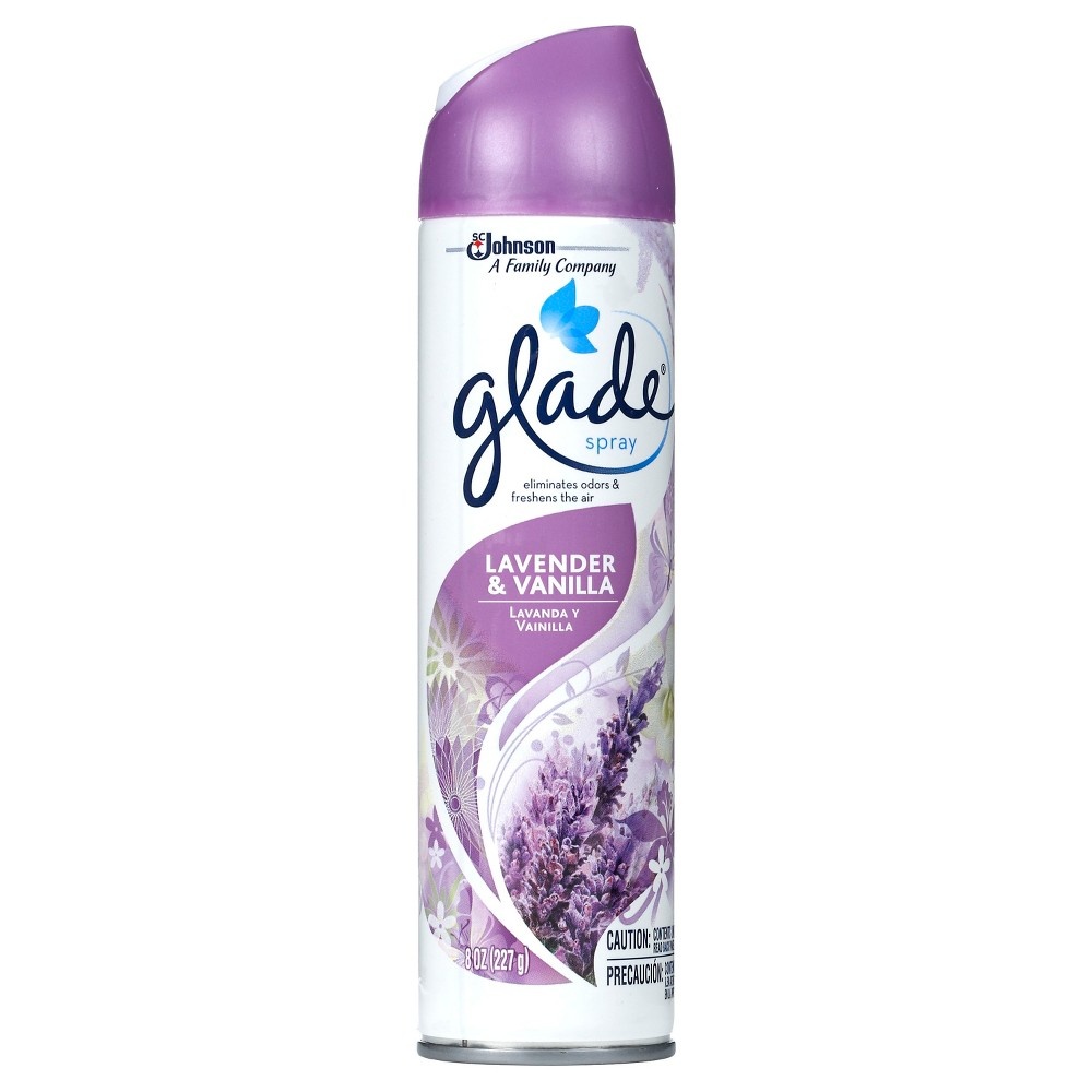 slide 7 of 7, Glade Lavender & Vanilla Room Spray Air Freshener, 8 oz