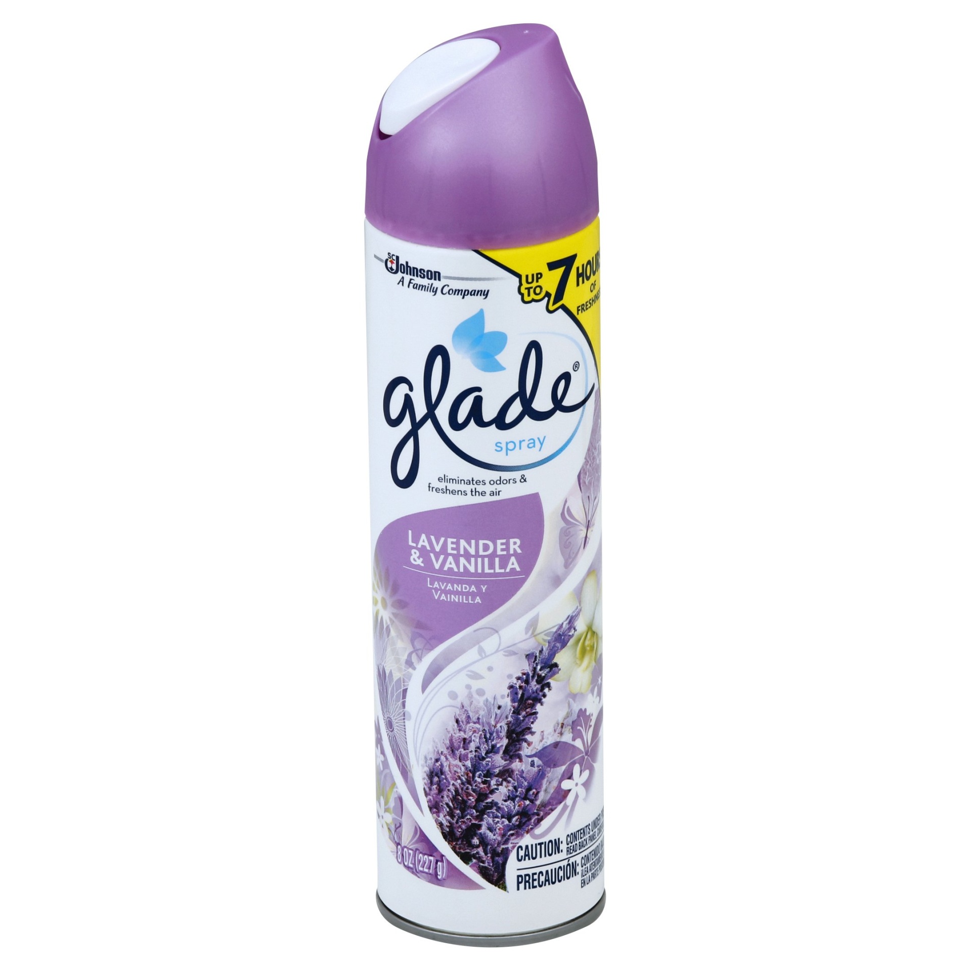 slide 1 of 7, Glade Lavender & Vanilla Room Spray Air Freshener, 8 oz