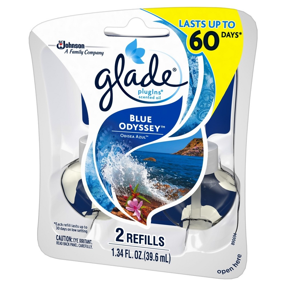 slide 3 of 5, Glade PlugIns Blue Odyssey Scented Oil Refills, 2 ct; 1.34 oz