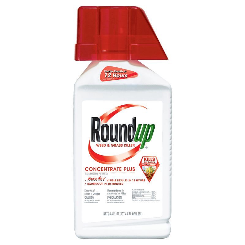 slide 1 of 1, Roundup Weed & Grass Killer 36.8oz Concentrate Plus, 36.8 oz