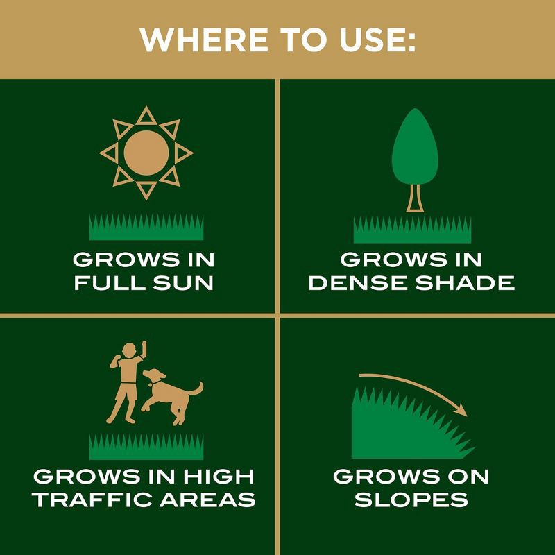 slide 3 of 10, Scotts EZ Seed Sun & Shade 10lb: Patch & Repair, Tackifier, Quick Germination, 10 lb