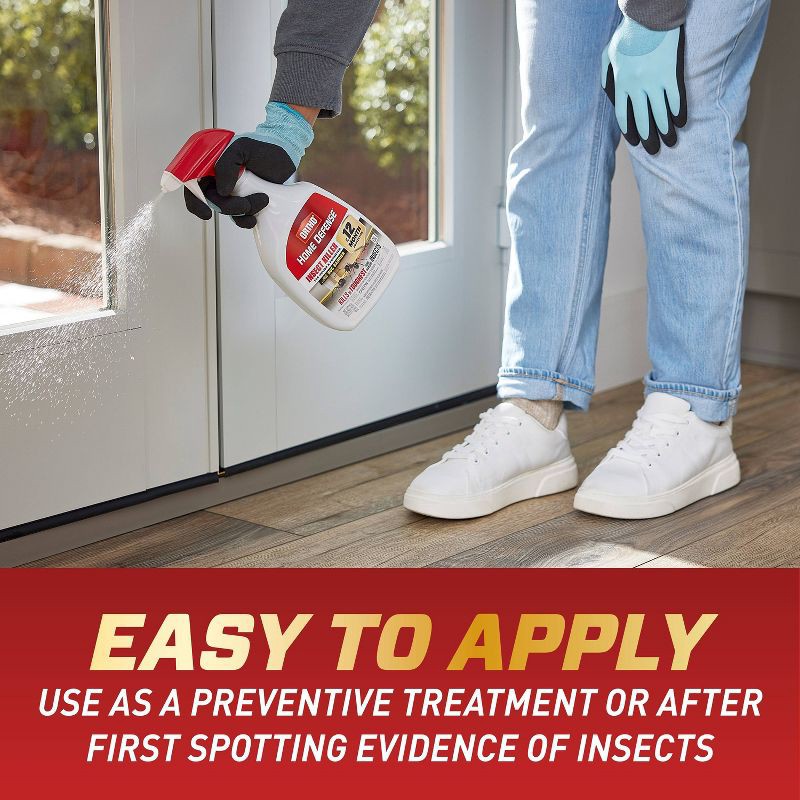 slide 9 of 11, Ortho Home Defense MAX Indoor & Perimeter Insect Killer 24oz Ready to Use Trigger: Bifenthrin Formula, Roach & Spider Barrier, 24 oz