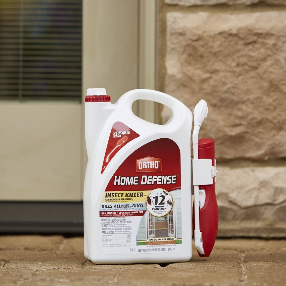 slide 5 of 5, Ortho Home Defense Indoor & Perimeter Insect Killer 1.1 Gallon Ready to Use Wand, 1.1 gal