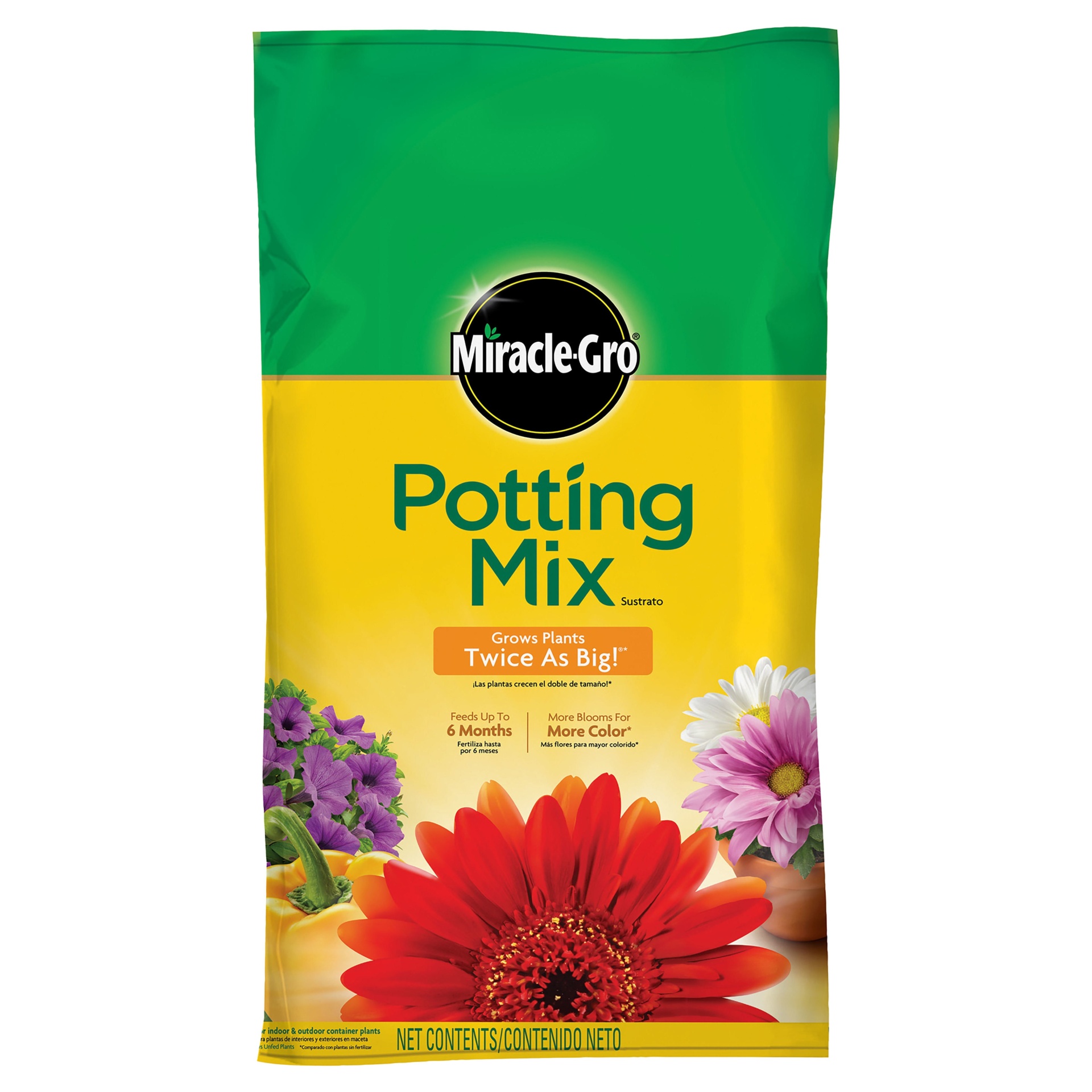 slide 1 of 4, Miracle-Gro Premium Potting Mix 1 Cubic Foot, 1 ct