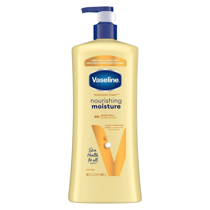 slide 2 of 8, Vaseline Intensive Care Moisturizing Body Lotion with Oat Extract Nourishing Moisture - 32 fl oz, 32 fl oz