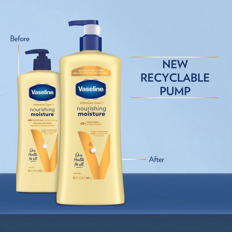 slide 4 of 8, Vaseline Intensive Care Moisturizing Body Lotion with Oat Extract Nourishing Moisture - 32 fl oz, 32 fl oz