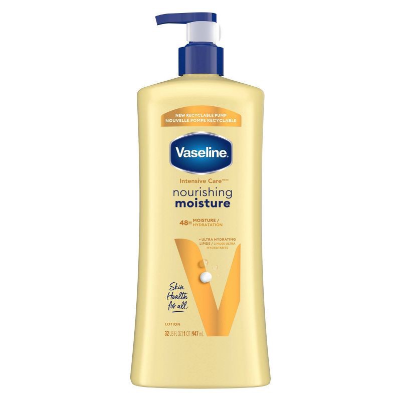 slide 1 of 7, Vaseline Intensive Care Moisturizing Body Lotion with Oat Extract Nourishing Moisture - 32 fl oz, 32 fl oz