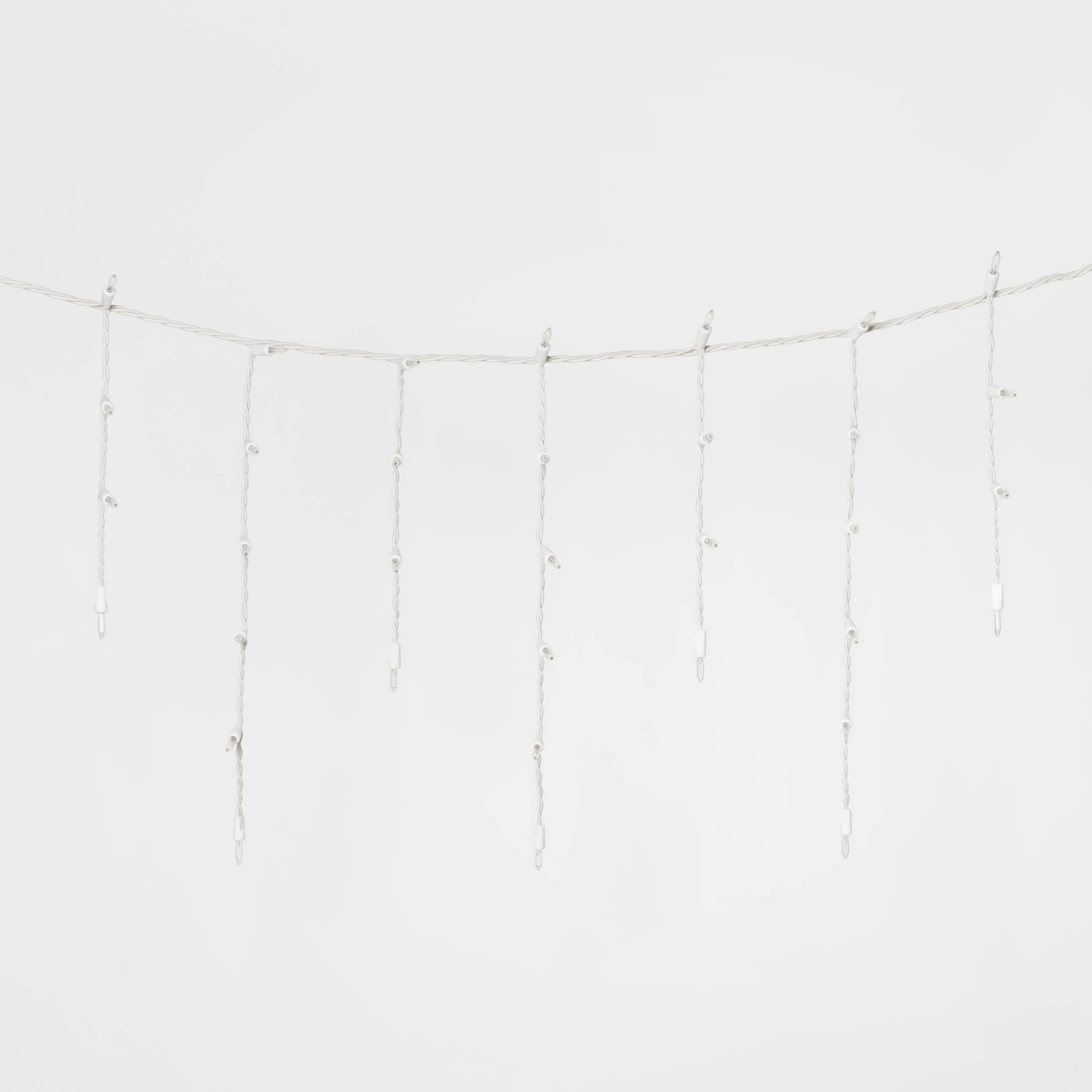 slide 1 of 2, 300ct Christmas Incandescent Icicle Lights Clear with White Wire - Wondershop, 1 ct
