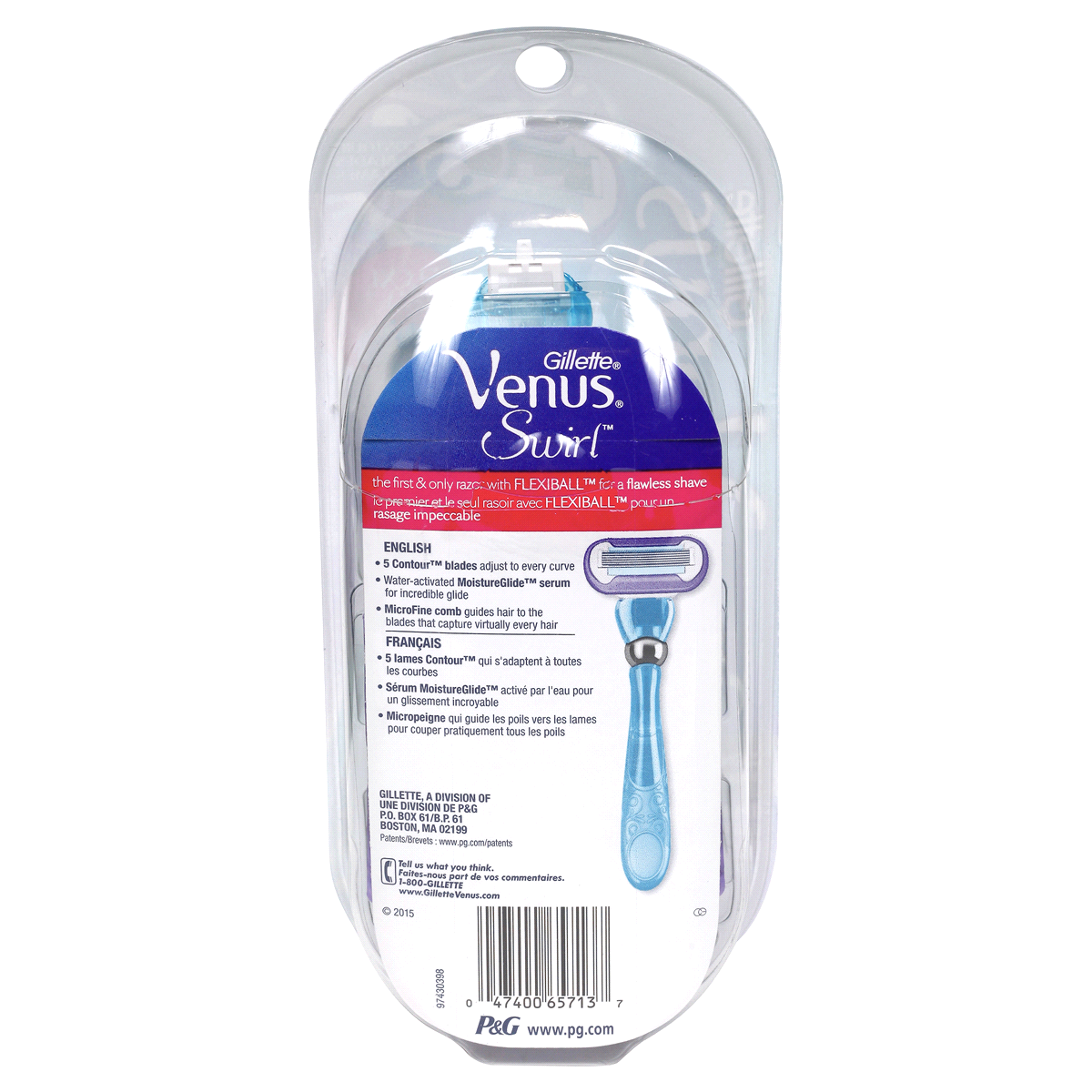 slide 3 of 8, Gillette Venus Swirl Flexiball Women's Razor - 1 Handle + 2 Refills, 3 ct