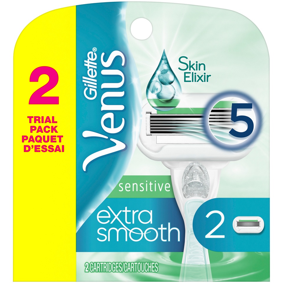 slide 1 of 6, Gillette Venus Embrace Sensitive Womens Razor Blades 2 Refills, 2 ct