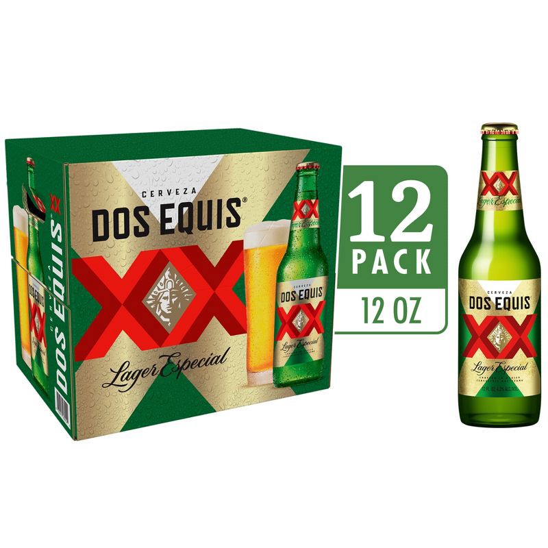 slide 2 of 6, Dos Equis Mexican Lager Beer - 12pk/12 fl oz Bottles, 12 ct; 12 fl oz