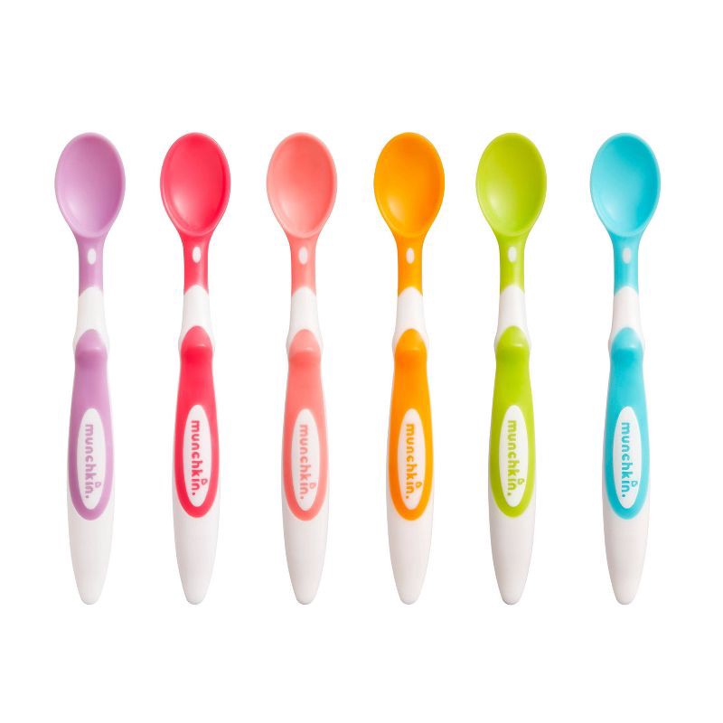 slide 1 of 4, Munchkin Soft-Tip Infant Spoons - 6pk, 6 ct